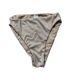 Good American champagne bikini bottom size 1 small